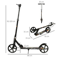 
              Foldable Kick Scooter for Kids with Adjustable Height, Break, Big Wheels
            