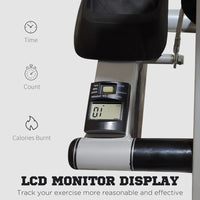 
              HOMCOM Foldable Stepper Adjustable Step Machine with Handlebar LCD Display Grey
            