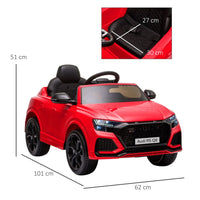 
              Audi RS Q8 6V Kids Electric Ride On Car Toy with Remote USB MP3 Bluetooth RED
            