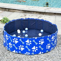 Pawhut Dog Swimming Pool Foldable Pet Bathing Shower Tub Padding Pool 100cm Medium
