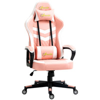 Vinsetto Racing Gaming Chair with Lumbar Support Gamer Office Chair Pink
