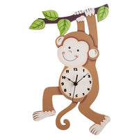 
              Fantasy Fields Kids Monkey Wall Clock Animal Themed Sunny Safari TD-0081AR
            