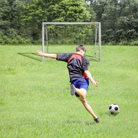 
              SPORTNOW 6ft x 2ft Football Soccer Goal Simple Set Up Football Training Net
            