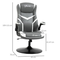 
              Vinsetto High Back Computer Gaming Chair Video Game Chair with Swivel Base Grey
            