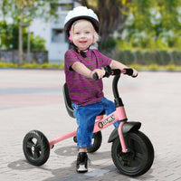 HOMCOM Baby Kids Children Toddler Tricycle Ride on Trike with 3 Wheels Pink