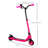 HOMCOM 120W Electric Scooter with Battery Level Display Rear Break PINK