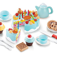 SOKA 54pc Birthday Cream Cake Kids Childrens Pretend Play Party Cake Set