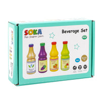 
              SOKA Wooden Pretend Play Kitchen Beverage Drinks Set Activity Toy Playset 2+ Years
            