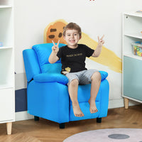 Kids Recliner Armchair Game Chair Sofa Children Seat In PU Leather