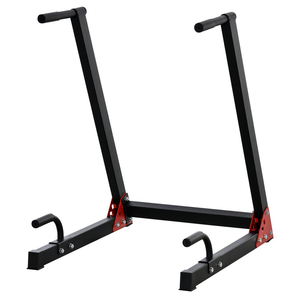 HOMCOM Upper Body Dip Stand Station Workout Equipment for Pull Ups, Push Ups