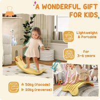 
              AIYAPLAY Balance Board for Kids Balance Training & Sensory Play, Yellow
            