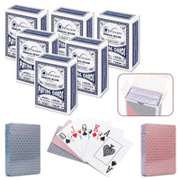 Traditional Check Poker Casino Plastic Coated Playing Cards Decks ( 2 / 4 / 6 / 12 )
