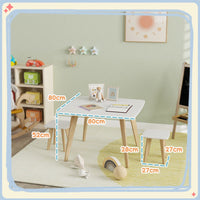 
              AIYAPLAY 3 Pieces Kids Table and Chair Set for Playroom, Bedroom
            