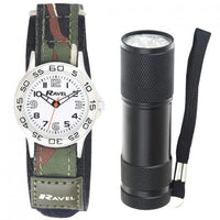 
              R4403 RAVEL CAMO KIDS WATCH & TORCH SET
            