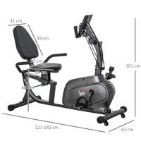 
              HOMCOM Exercise Training Stationary Cycling Bike with LCD Monitor & Pad Holder
            