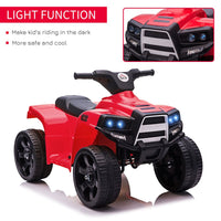 
              HOMCOM 6V Kids Ride on Cars Electric ATV Quad for 18-36 months Toddlers RED & BLACK
            