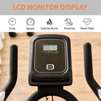 
              HOMCOM Cycling Exercise Bike LCD Monitor 15KG Flywheel Adjustable Seat & Handle
            