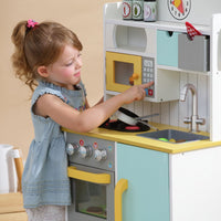
              Teamson Kids Little Chef Florence Wooden Toy Kitchen with 5 Role Play Accessories TD-11708AR
            