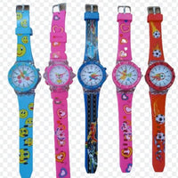 Childrens Light Up Quartz Multi Design PU Strap Assorted Watch