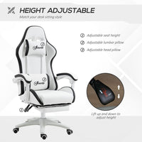
              Vinsetto Racing Style Gaming Chair with Reclining Function Footrest Black
            