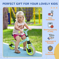
              AIYAPLAY 8 inch Baby Balance Bike with Adjustable Seat Puncture-Free EVA Wheels GREEN
            