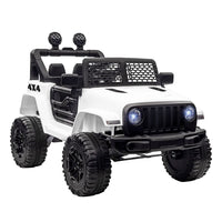 
              12V Kids Electric Ride On Car Truck Off-road Toy Remote Control White HOMCOM
            