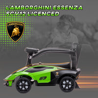 Lamborghini Essenza 2 in 1 Baby Ride on Push Car Toddler Push Along Car Green