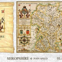 Shropshire Historical Map 1000 Piece Jigsaw Puzzle (1610)