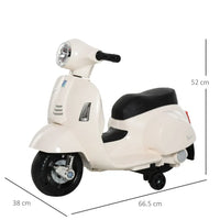 
              Vespa Licensed Kids Ride On Motorcycle 6V Battery Powered Electric Toys for Ages 18-36 Months WHITE
            