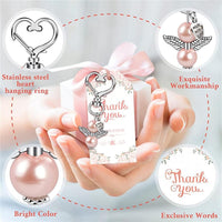 
              24Pcs Guardian Angel Keyring Angel Pearl Pendant Party Favours Thank You Gift For Communion Confirmation Keyring
            