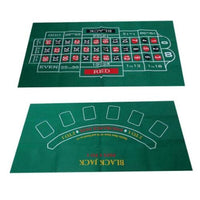 Waterproof Blackjack Roulette Casino Poker Table Top Felt Cloth Cover Mat