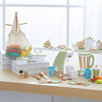 
              Teamson Kids Frankfurt Interactive Wooden Play Kitchen Food with 11 Pieces
            