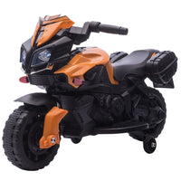 HOMCOM Kids 6V Electric Motorcycle Ride-On Toy Battery 18 - 48 months Orange