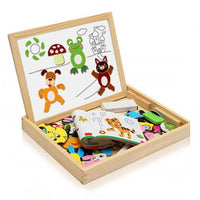 
              Doodle Childrens Wooden Multifunctional Puzzle Magnetic Board With Eraser
            
