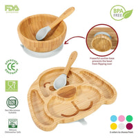 
              VINSANI BAMBOO DOG BABY PLATE BOWL & SPOON SET
            