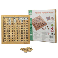 
              LELIN Wooden Hundred Board Game  1 To 100 Consecutive Numbers Montessori Maths
            