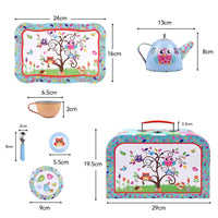 
              SOKA Animal Design 18 Pcs Metal Tea Set & Carry Case Toy for Kids Children
            