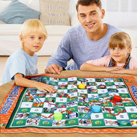 
              SOKA Chess, Snakes & Ladder, Ludo Giant Board Game Set Playmat Travel Board Games for Kids and Family
            