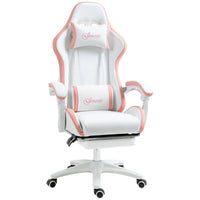 
              Vinsetto Racing Style Gaming Chair with Reclining Function Footrest Pink
            