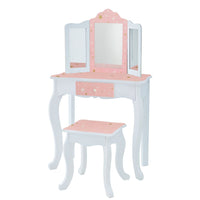 
              Fantasy Fields Star Dressing Tables Vanity Table with Mirror & Stool TD-11670Q
            