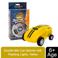 
              Doodle Mini Car Spinner with Flashing Lights YELLOW
            