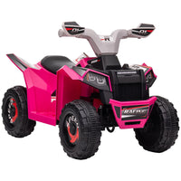 HOMCOM Electric Quad Bike 6V Kids Ride-On ATV for Ages 18-36 Months Pink