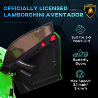 Lamborghini Aventador Licensed 12V Kids Electric Ride On Car GREEN