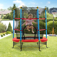 
              HOMCOM Trampoline for Kids with Enclosure Net Built-in Zipper Safety Pad 3-6 Years
            