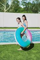 
              Bestway Inflatable Rainbow Swim Ring Summer Kids Beach Pool Fun Water Float 36 inch
            