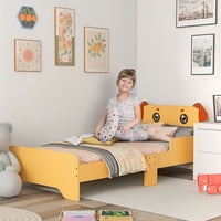 
              ZONEKIZ Toddler Bed Frame, Puppy-Themed Design, for Ages 3-6 Years - Yellow
            