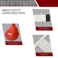 
              HOMCOM Free-Standing Speed Bag Platform Boxing Punch Bag Fitness Station Stand
            