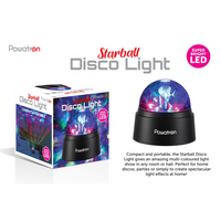 
              Powertron Starball Disco Light | Compact and portable, Multi-coloured light
            