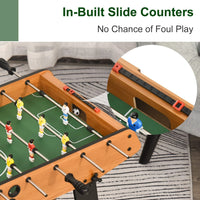 
              Folding Football Gaming Table Mini Foosball Soccer Table, Family Kids HOMCOM
            