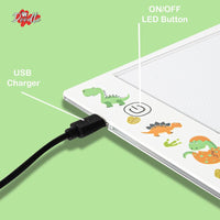 
              Doodle A4 Ultra-Thin Portable LED Tracing Pad with USB Cable, Dinosaur
            